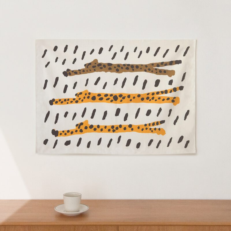 Fabric Poster - Run Cheetah Run